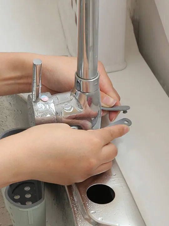 Double-Layer Sink Hanging Basket – Adjustable Sponge & Soap Drain Organizer