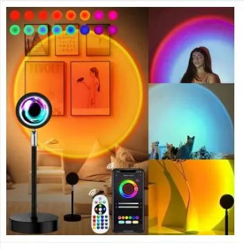 RGB Sunset Projector Lamp | 16-Color Remote Edition