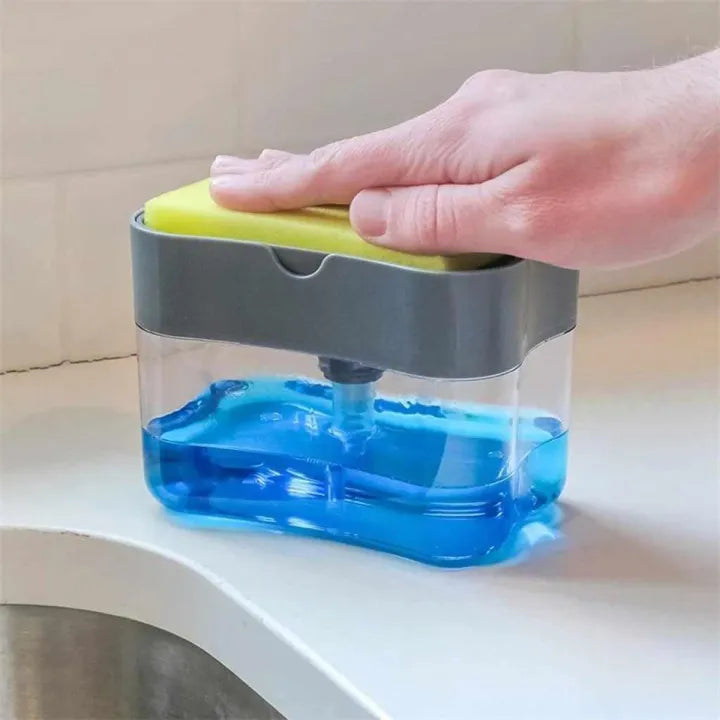 2-in-1 Dish Soap Dispenser & Sponge Caddy