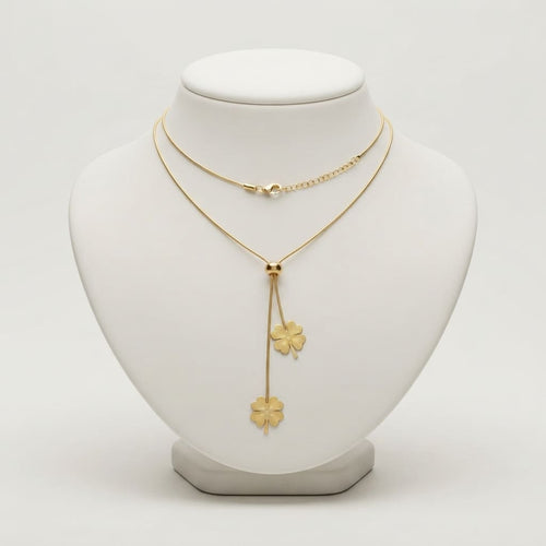 Clover Lariat Necklace | Adjustable