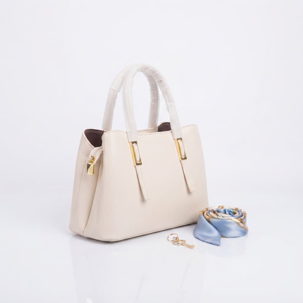 Elegant Women's Leather Handbag with Shoulder Strap